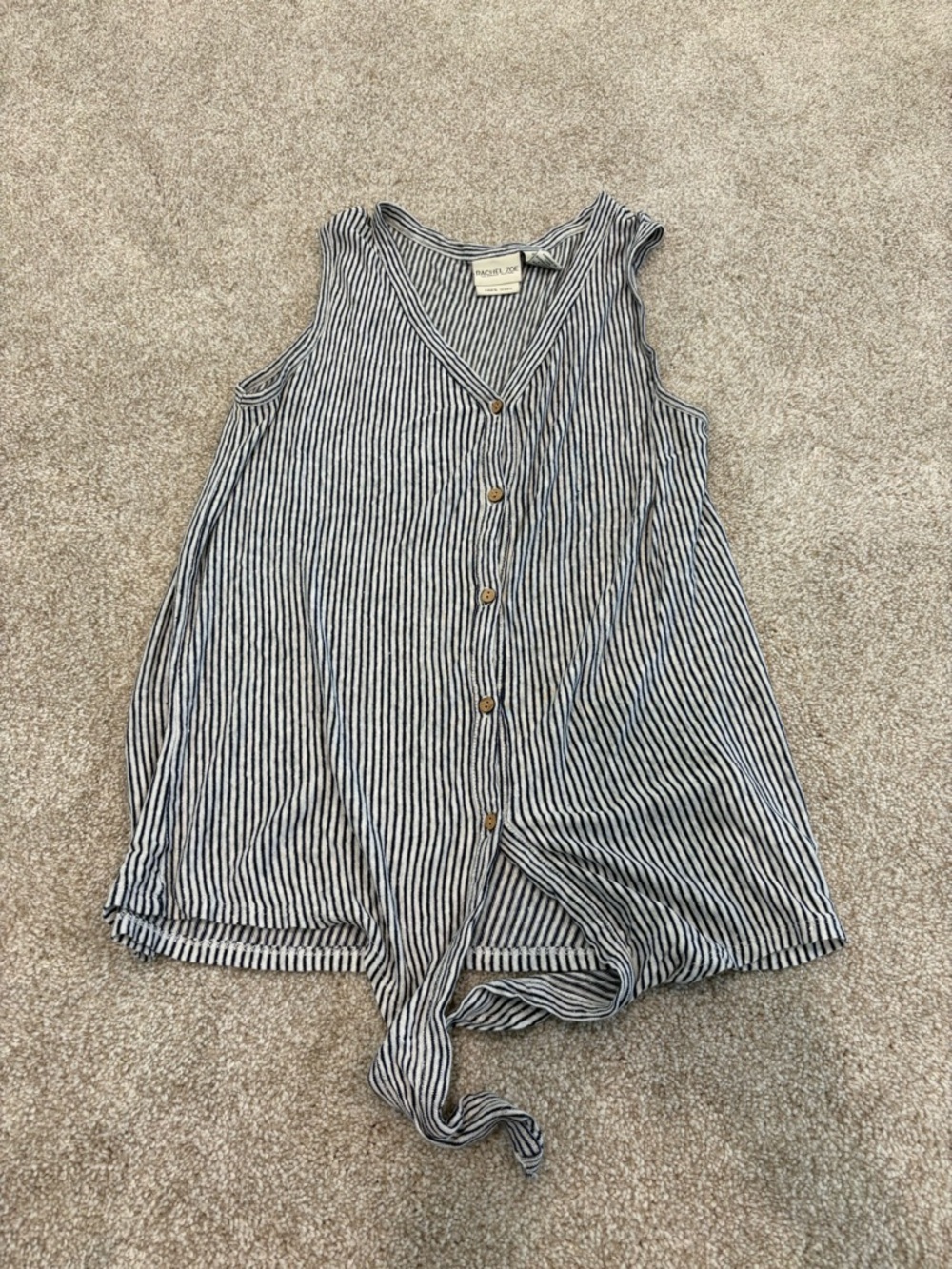 Rachel Zoe linen top M